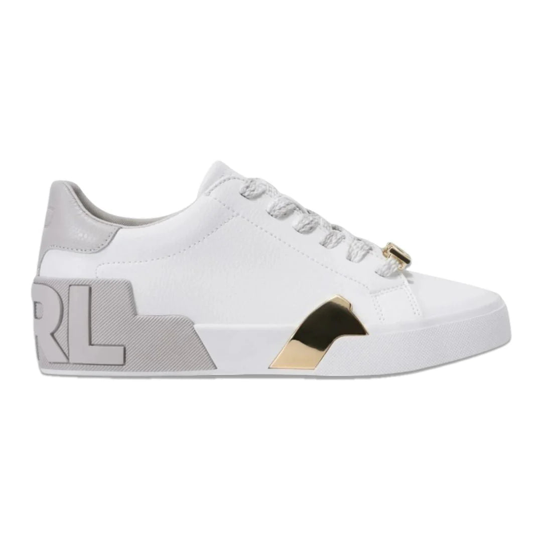 KARL LAGERFELD PARIS Melora Lace Up Sneakers Women - WHT
