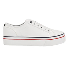 Tommy Hilfiger Balie Platform Leather Trainers Women - White