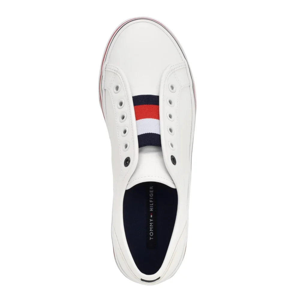 Tommy Hilfiger Balie Platform Leather Trainers Women - White
