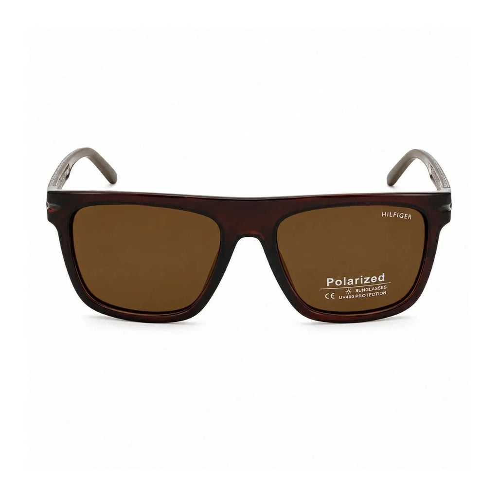 Tommy Hilfiger Gunner Rectangula Frame Sunglasses Unisex - BRN
