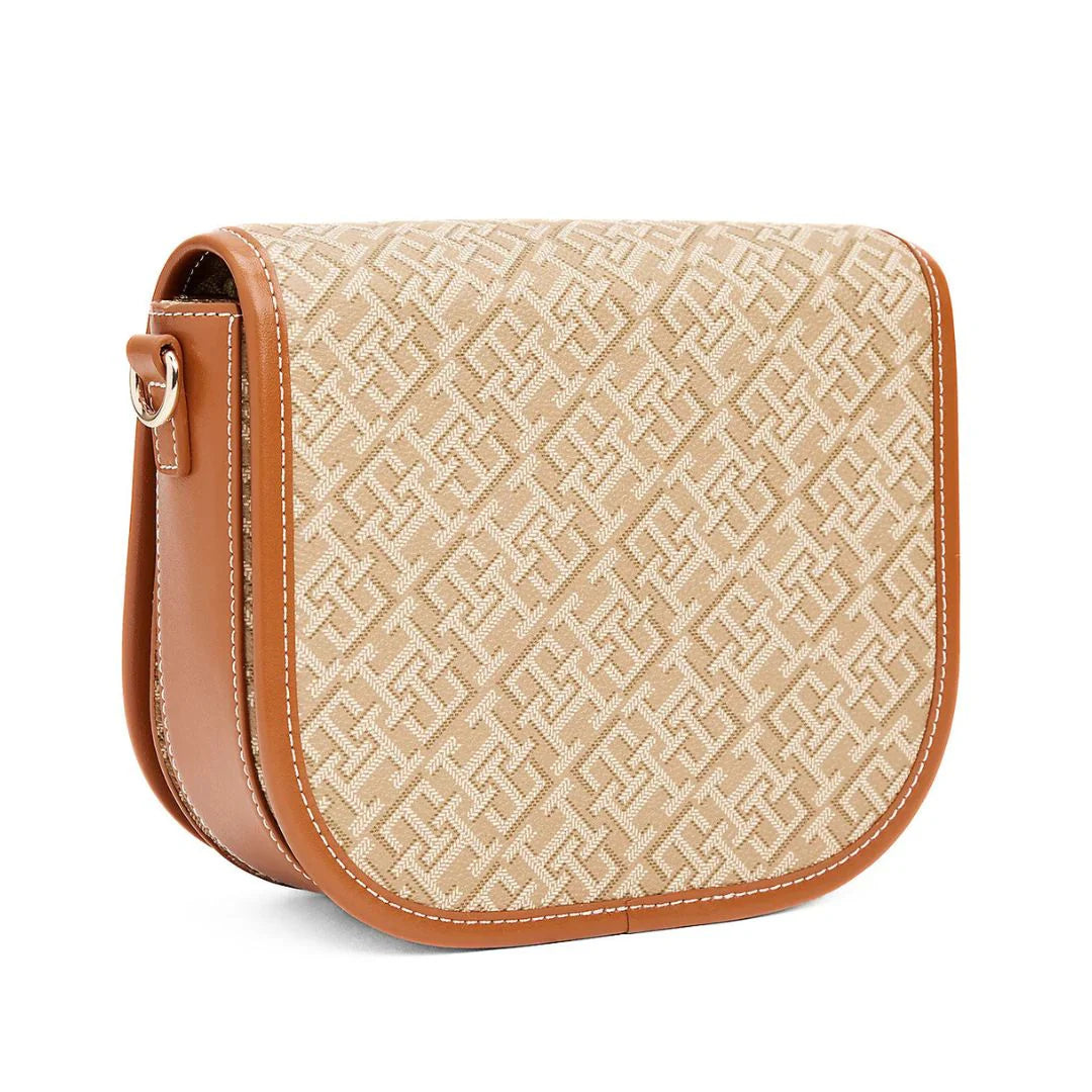 Tommy Hilfiger TH Monoplay Crossbody Saddle Bag - BEG
