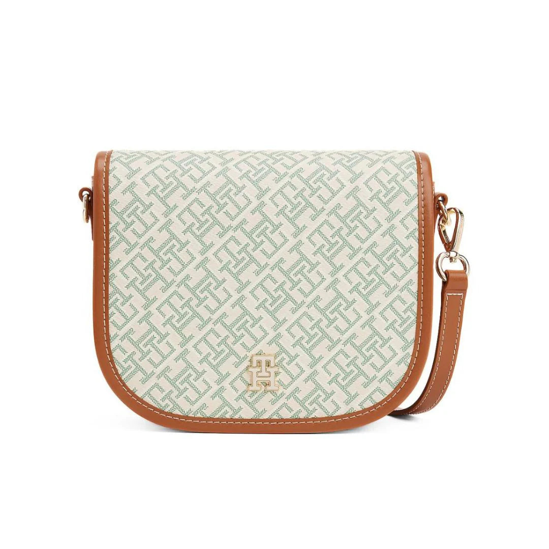 Tommy Hilfiger TH Monoplay Crossbody Saddle Bag - GRN