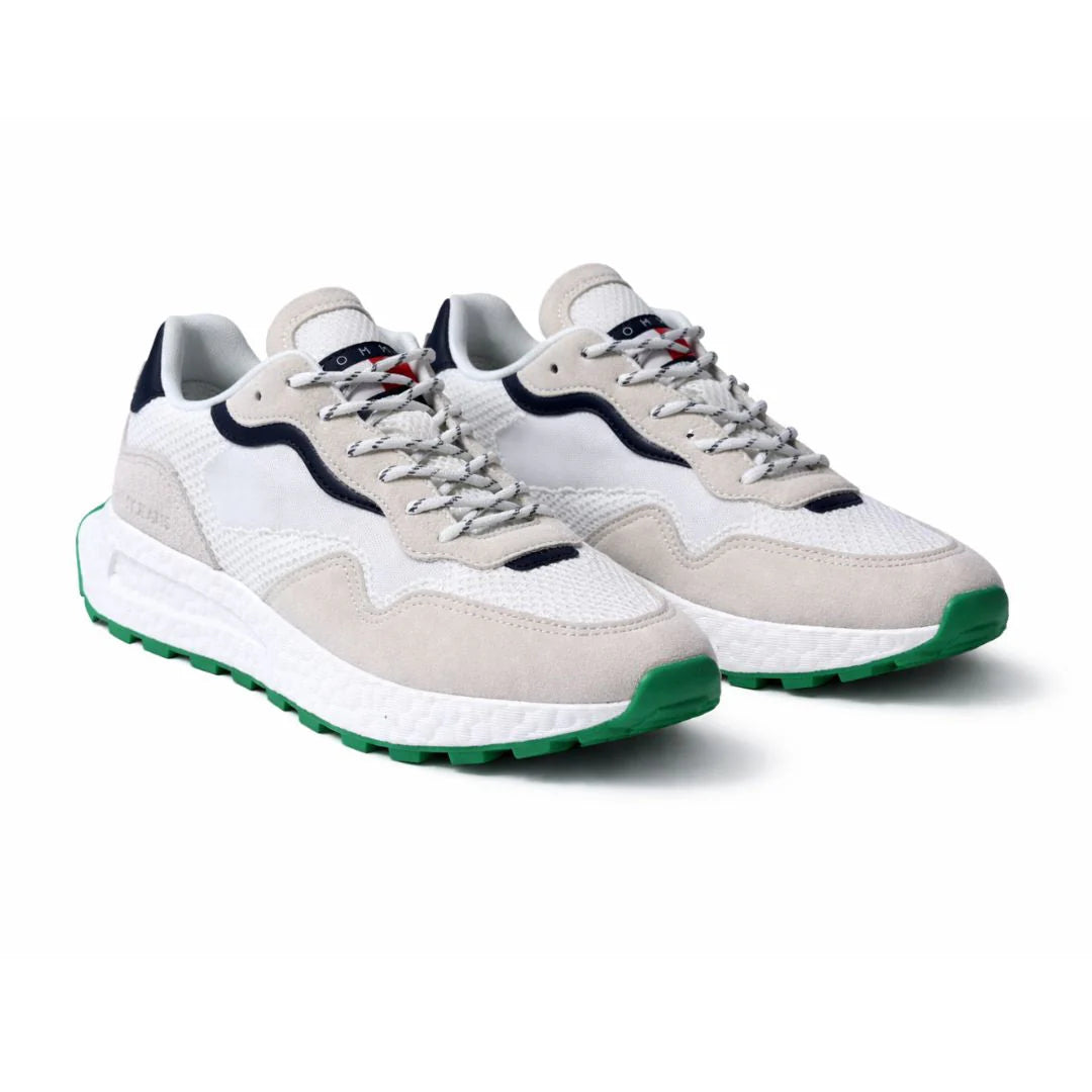Tommy Jeans TJM Runner Mix Material EM0EM01259-WHTGRN