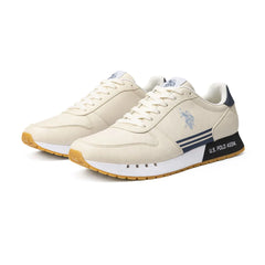 U.S. POLO ASSN. JAKE Leather Sneakers Men - CRM