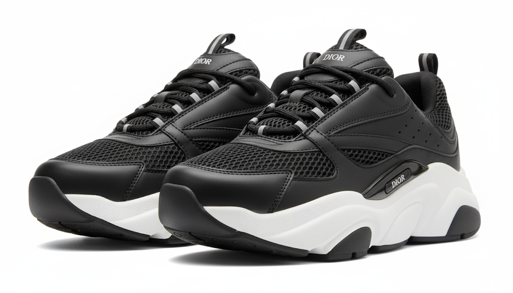 Dior Men's Sneakers - Black/White (Mirror)